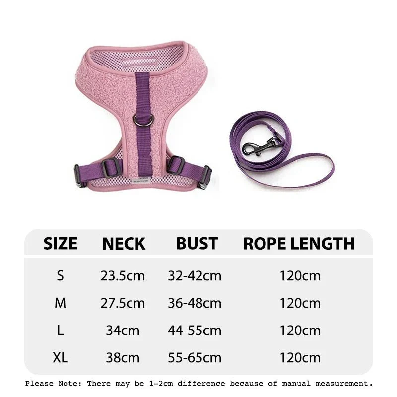 Set Harnais Y Petit Gros Chien Laisse 120cm