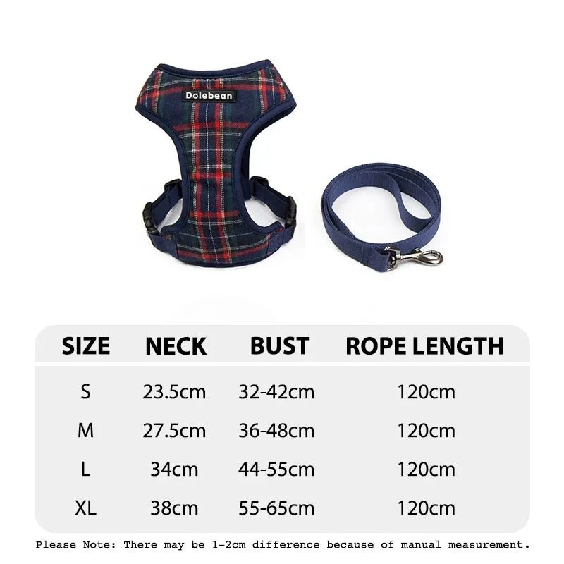 Set Harnais Y Petit Gros Chien Laisse 120cm