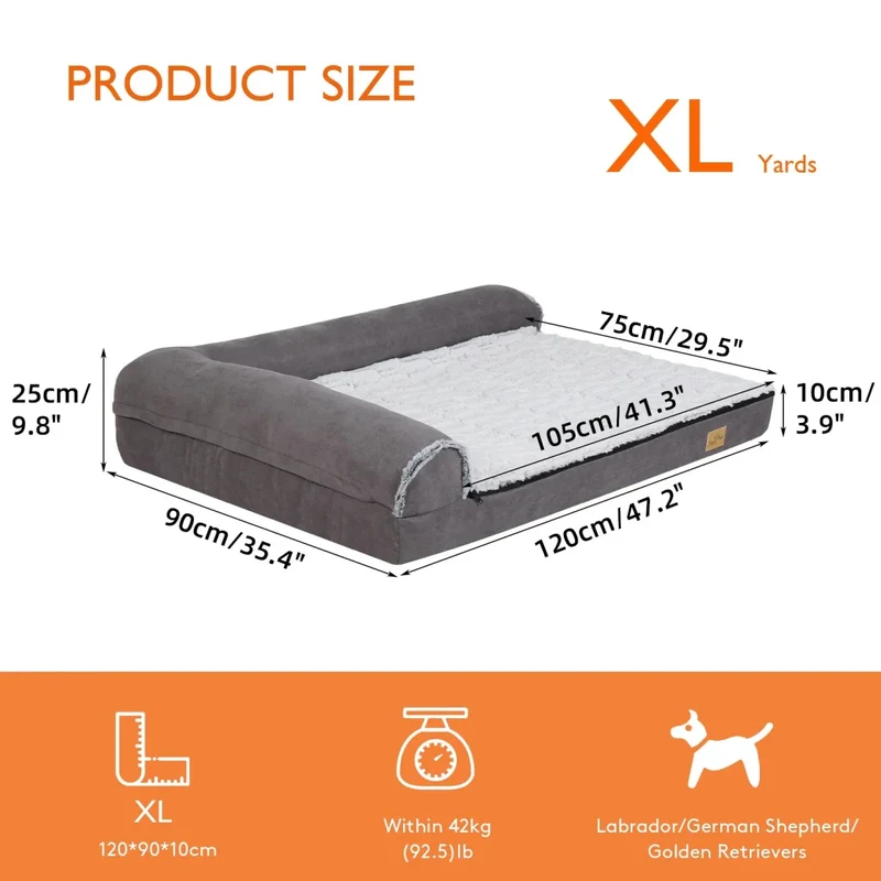 Panier Mémoire de Forme Orthopédique Gros Chien
