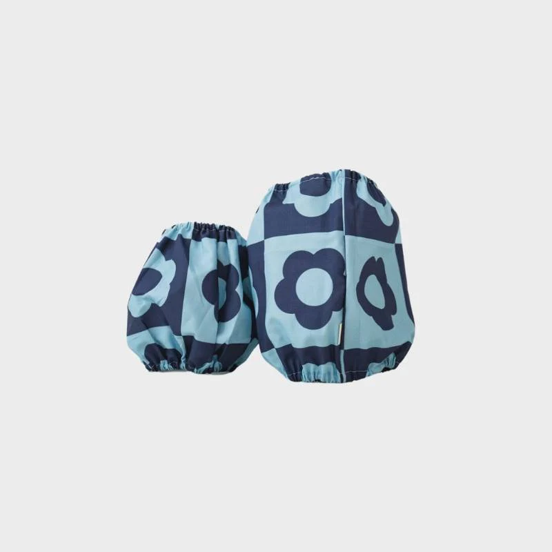 SNOOD POUR CHIEN EN COTON - FLEURS BLEUES RETRO