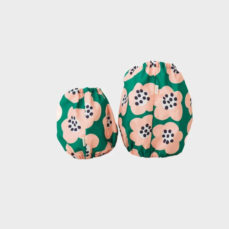 SNOOD POUR CHIEN EN COTON - VERT À FLEURS