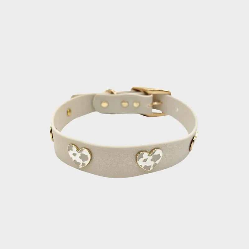 COLLIER POUR CHIEN AVEC CHARMS - COW LOVE 🤍