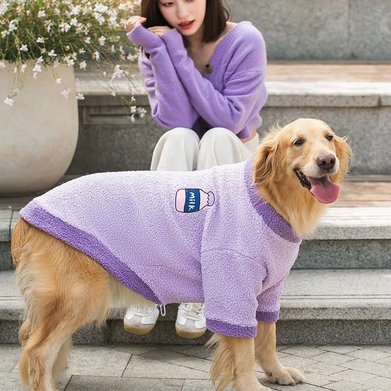Manteau Sherpa Damier Grande Taille Gros Chien