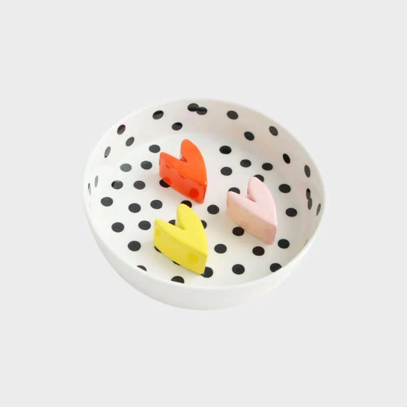 GAMELLE ANTI-GLOUTON EN CÉRAMIQUE POUR CHIEN - Ø 19CM 💛🧡🩷