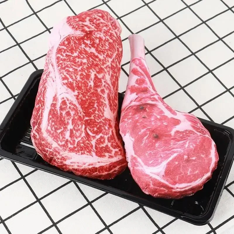 Jouet Steak Réaliste Couinant Chiot Chien