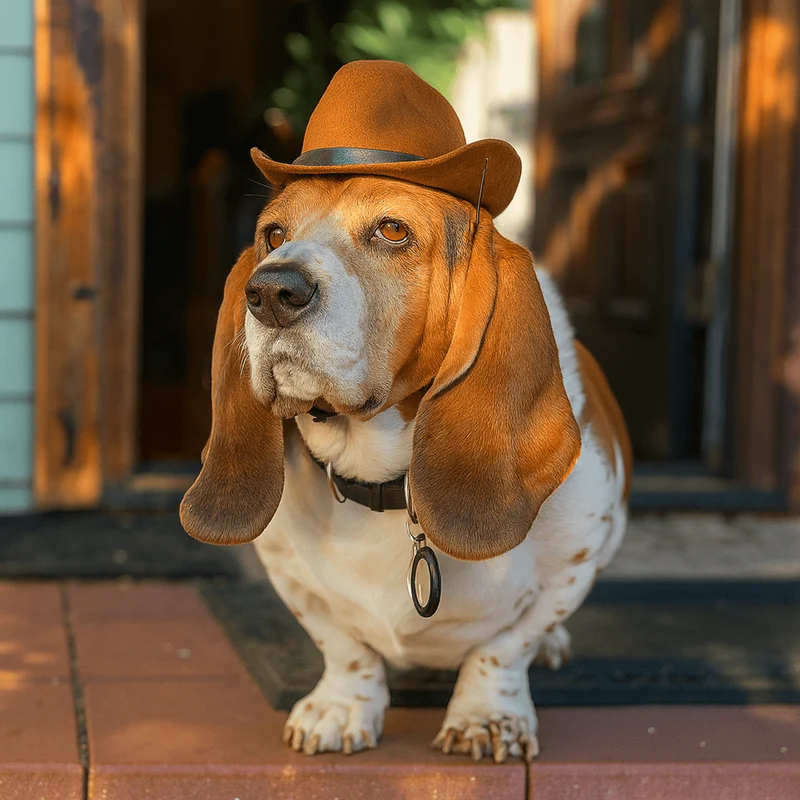 Chapeau Cowboy Western Costume Chien Original