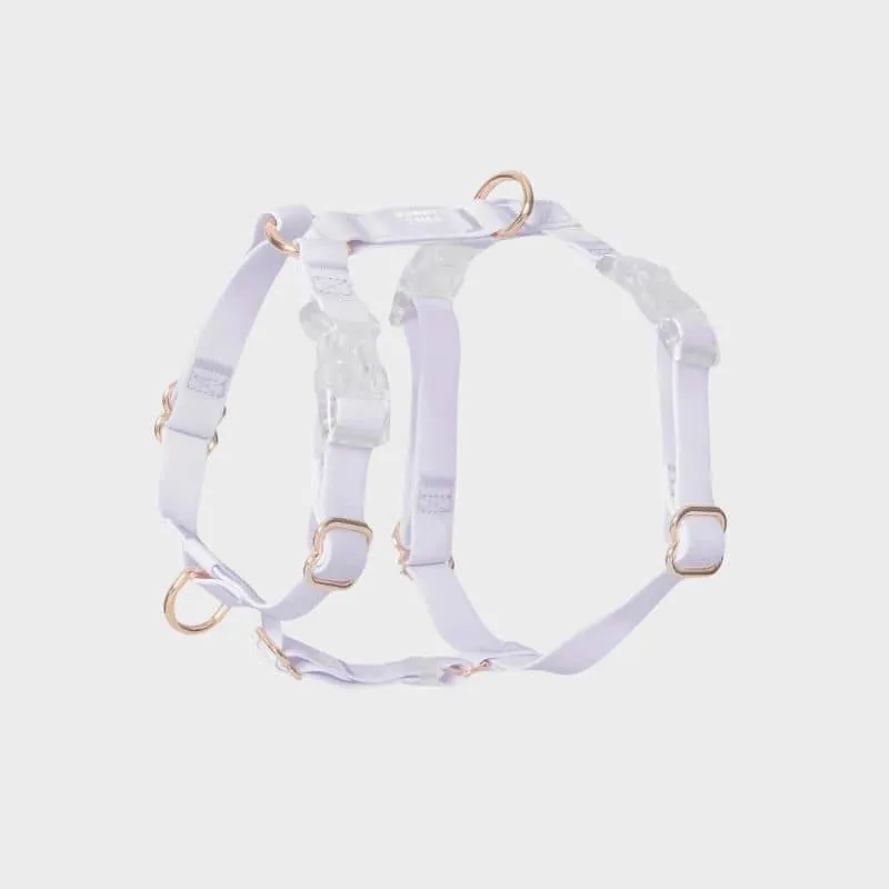 HARNAIS POUR CHIEN WATERPROOF - LAVANDE *BOUCLES TRANSPARENTES*
