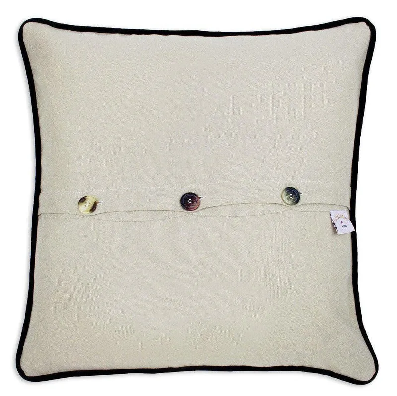 Catalina Island Embroidered CatStudio Pillow