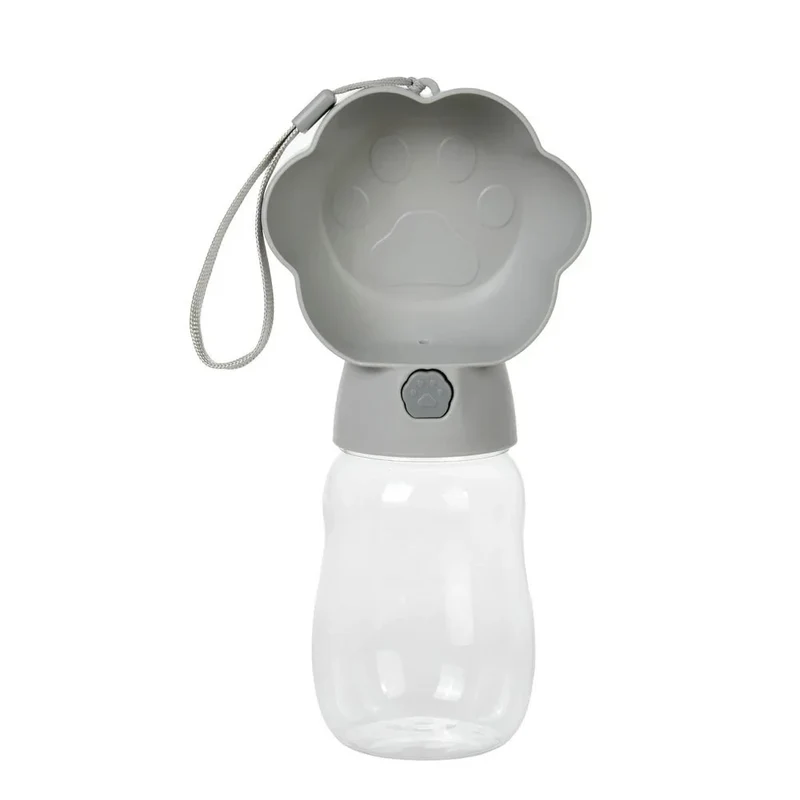 Gourde Portable 2-en-1 Eau Croquettes Gros Chien