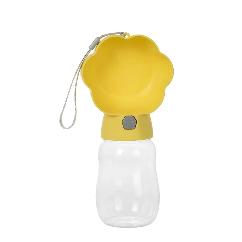 Gourde Portable 2-en-1 Eau Croquettes Gros Chien
