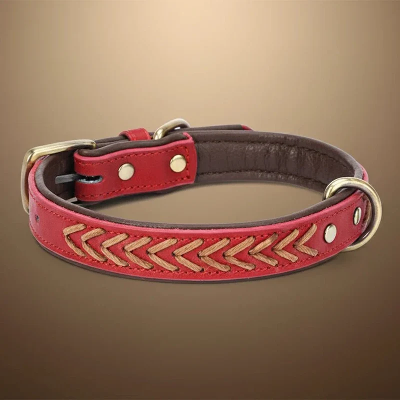Collier Cuir Tressé Réglable Molosse