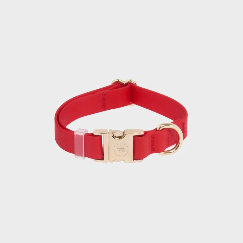 COLLIER POUR CHIEN WATERPROOF - ROUGE CERISE
