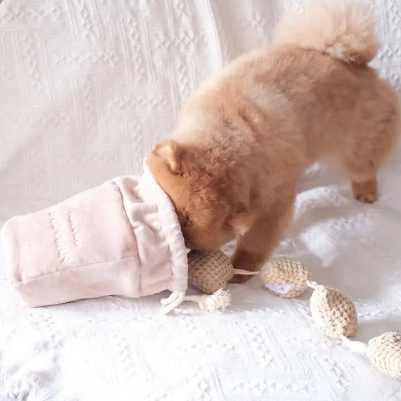 JOUET D’OCCUPATION ET DE FOUILLE POUR CHIEN - POP CORN 🍿