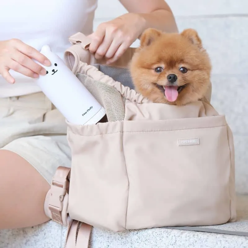 SAC DE TRANSPORT POUR CHIEN POUVANT ÊTRE PORTÉ À L’AVANT OU AU DOS - BEIGE SABLE
