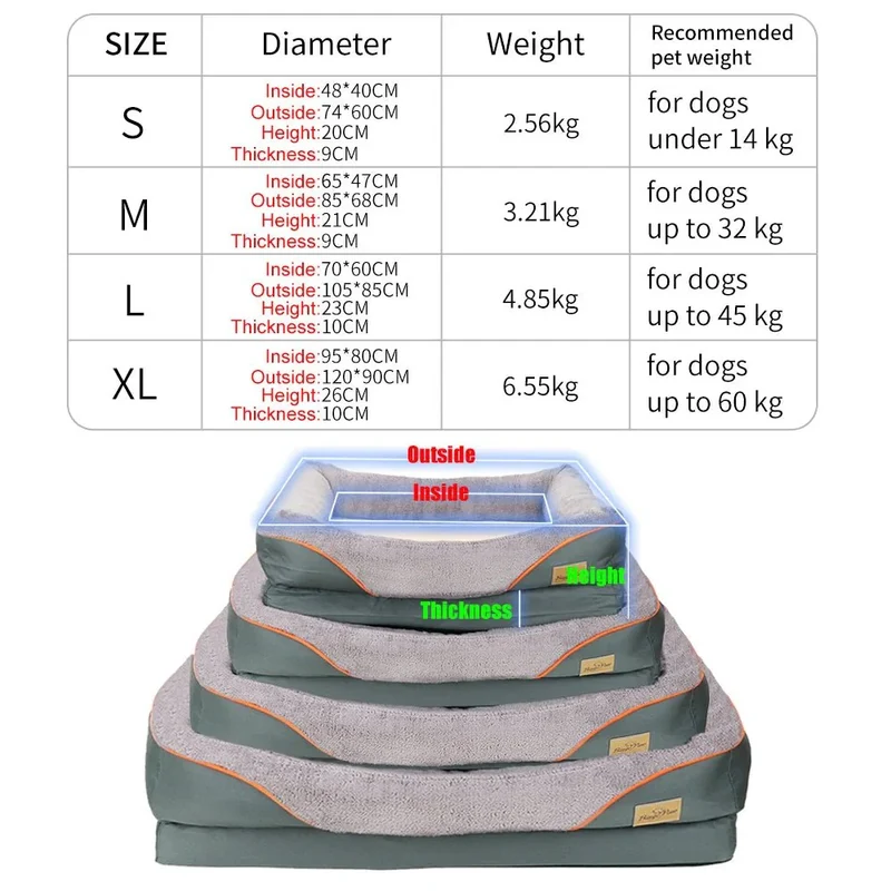 Panier Anti-Stress Orthopédique XXL Gros Chien