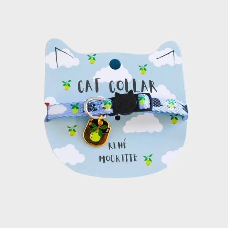 COLLIER POUR CHAT ARTY AVEC MÉDAILLE - RENÉ MOGRITTE