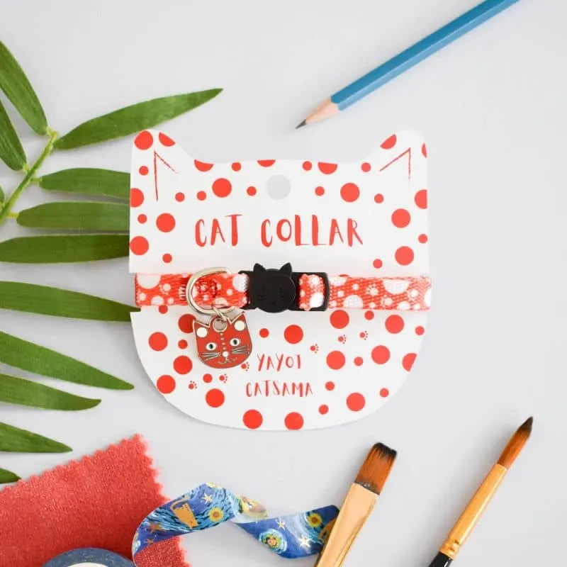 COLLIER POUR CHAT ARTY AVEC MÉDAILLE - YAYOI CATSAMA