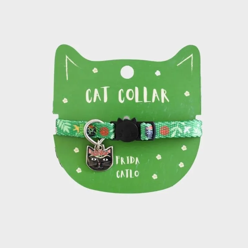 COLLIER POUR CHAT ARTY AVEC MÉDAILLE - FRIDA CATLO 🎨