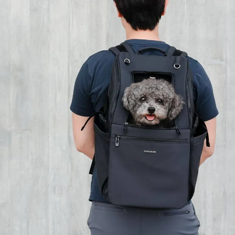 SAC À DOS DE TRANSPORT POUR CHIEN OU CHAT < 10 kg - NOIR