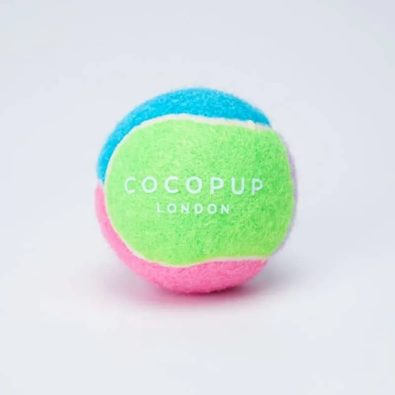 BALLE DE TENNIS POUR CHIEN - 3 COULEURS DISPO