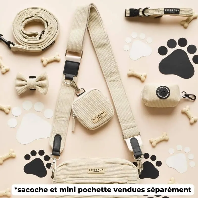 ANSE POUR SACOCHE - VELOURS CÔTELÉ BEIGE