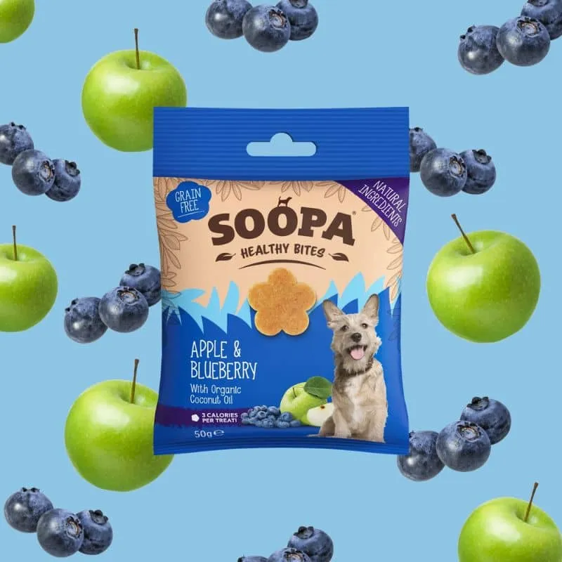 FRIANDISES D'ÉDUCATION POUR CHIEN - POMME ET MYRTILLE