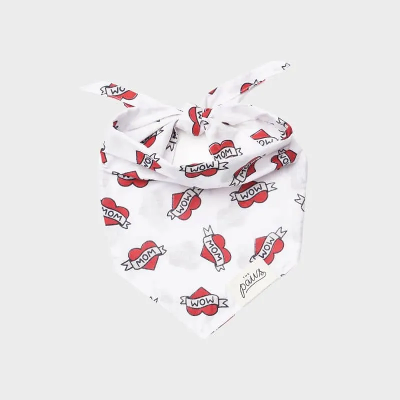 BANDANA POUR CHIEN - LOVE MOM ❤️