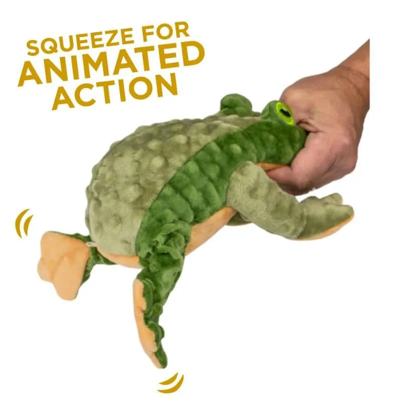 PELUCHE QUI BOUGE POUR CHIEN - GRENOUILLE 🐸