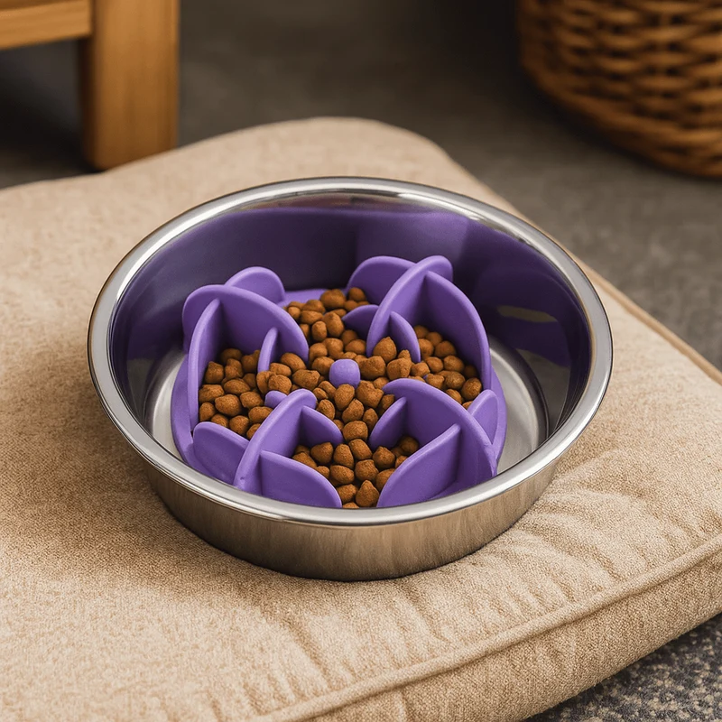 Support Anti-Glouton Silicone Gros Chien
