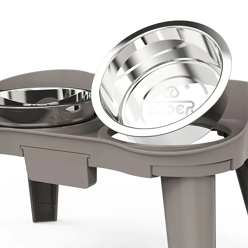 Gamelle Surélevée Ergonomique Inox Gros Chien