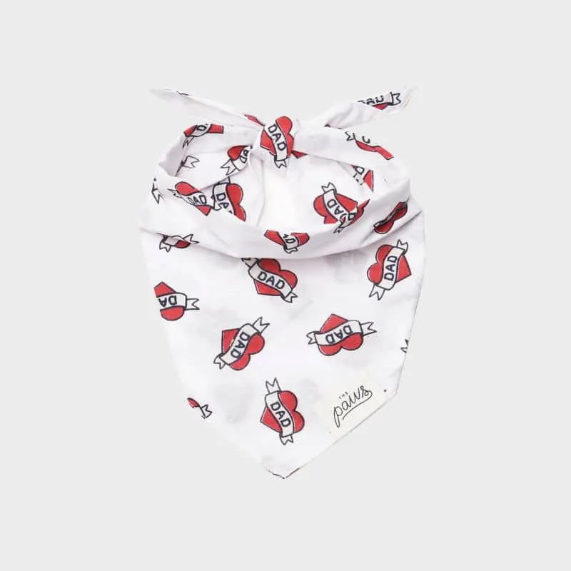BANDANA POUR CHIEN - LOVE DAD ❤️