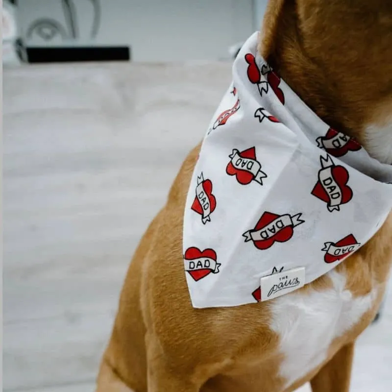 BANDANA POUR CHIEN - LOVE DAD ❤️