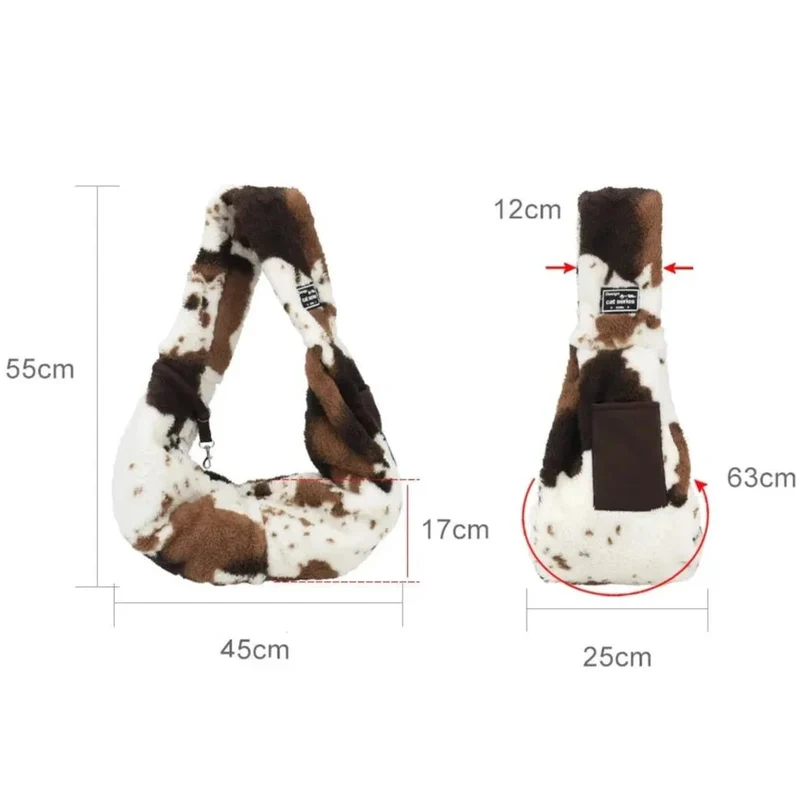 Sac Bandoulière Motif Vache Chien
