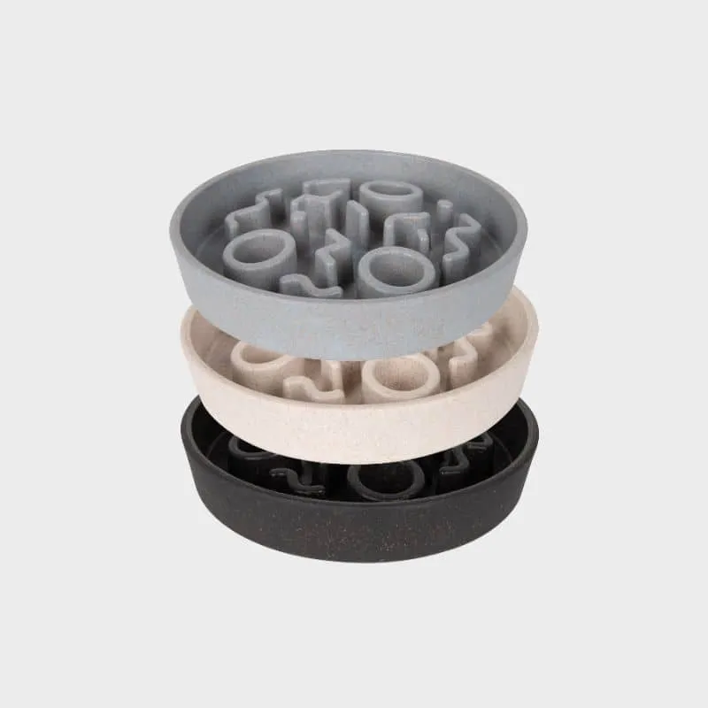 GAMELLE ANTI-GLOUTON POUR CHAT EN BAMBOU (3 COULEURS DISPO)