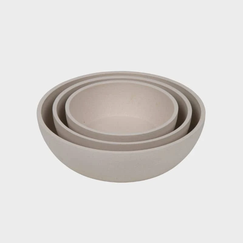 GAMELLE POUR CHIEN EN BAMBOU - BEIGE (3 TAILLES DISPO)