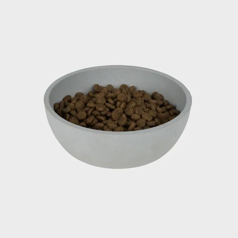 GAMELLE POUR CHIEN EN BAMBOU - BLEU GRIS (3 TAILLES DISPO)
