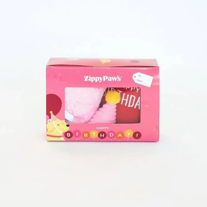 KIT PELUCHES ANNIVERSAIRE POUR CHIEN - ROSE 🎈🎂🥳