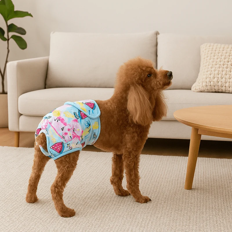 Couche Lavable Colorée Petit Gros Chien