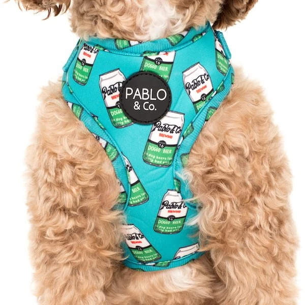 HARNAIS POUR CHIEN IMPRIME - DOGGO BIÈRE 🍻