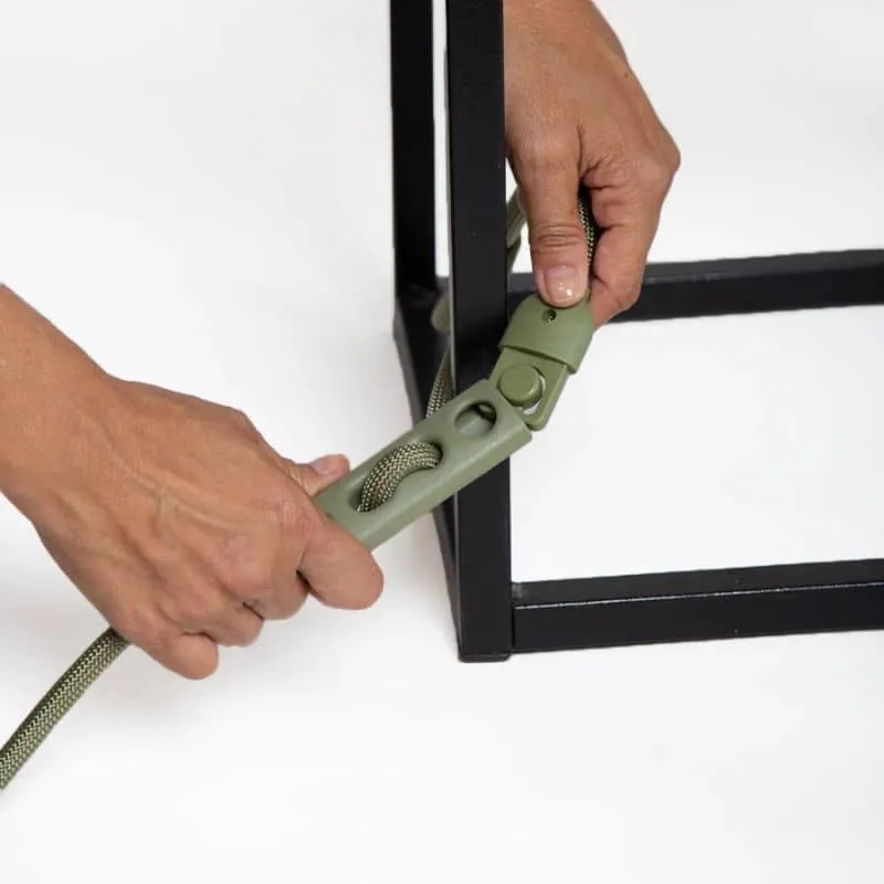 LAISSE MAINS-LIBRES POUR CHIEN - VERT KAKI