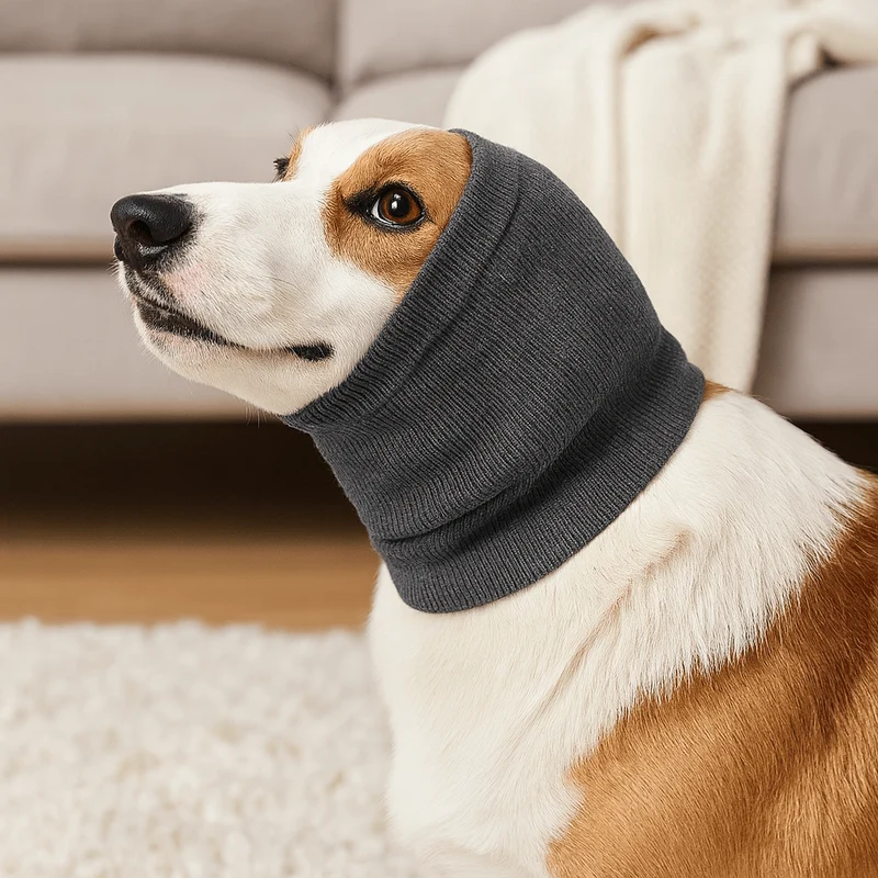 Protège-Oreilles Anti-Vent Polaire Chien