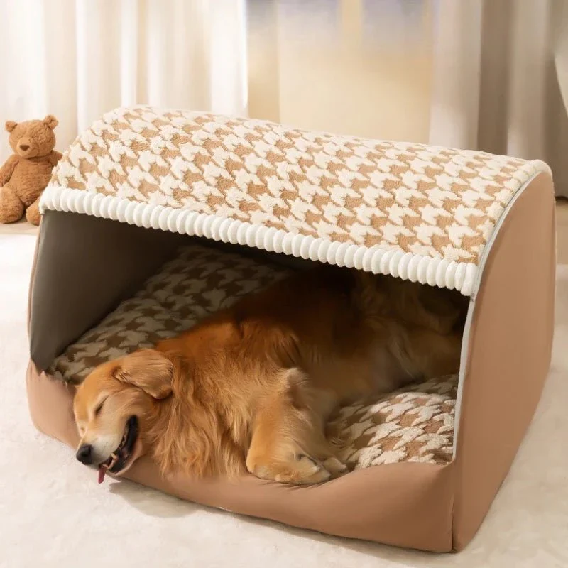 Panier Chien Avec Toit Cabane Cocon