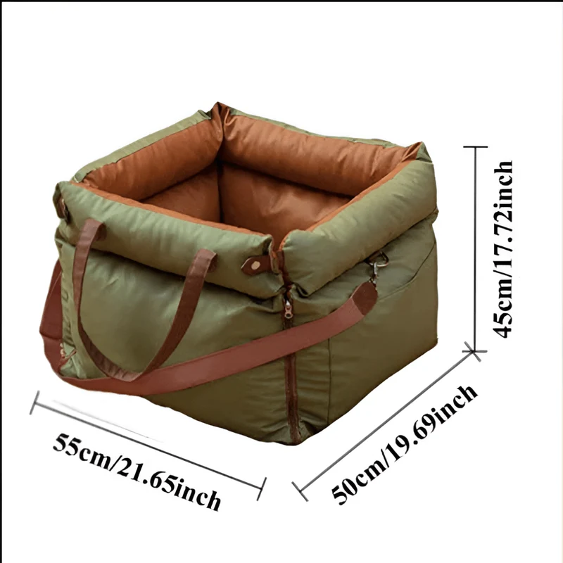 Panier Voiture Luxe Similicuir Gros Chien