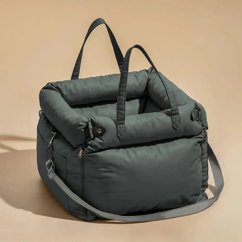 Panier Voiture Luxe Similicuir Gros Chien