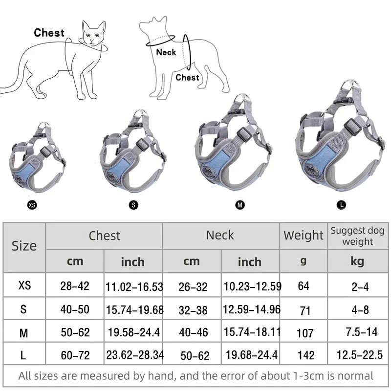 Harnais Ergonomique Réglable Respirant Chien