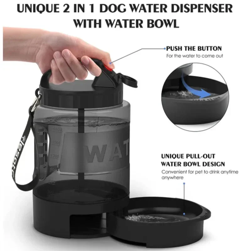 Gourde Voyage Gros Chien 2,2L XXL