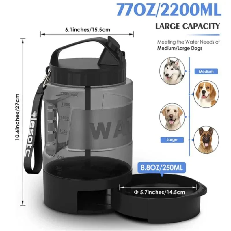 Gourde Voyage Gros Chien 2,2L XXL