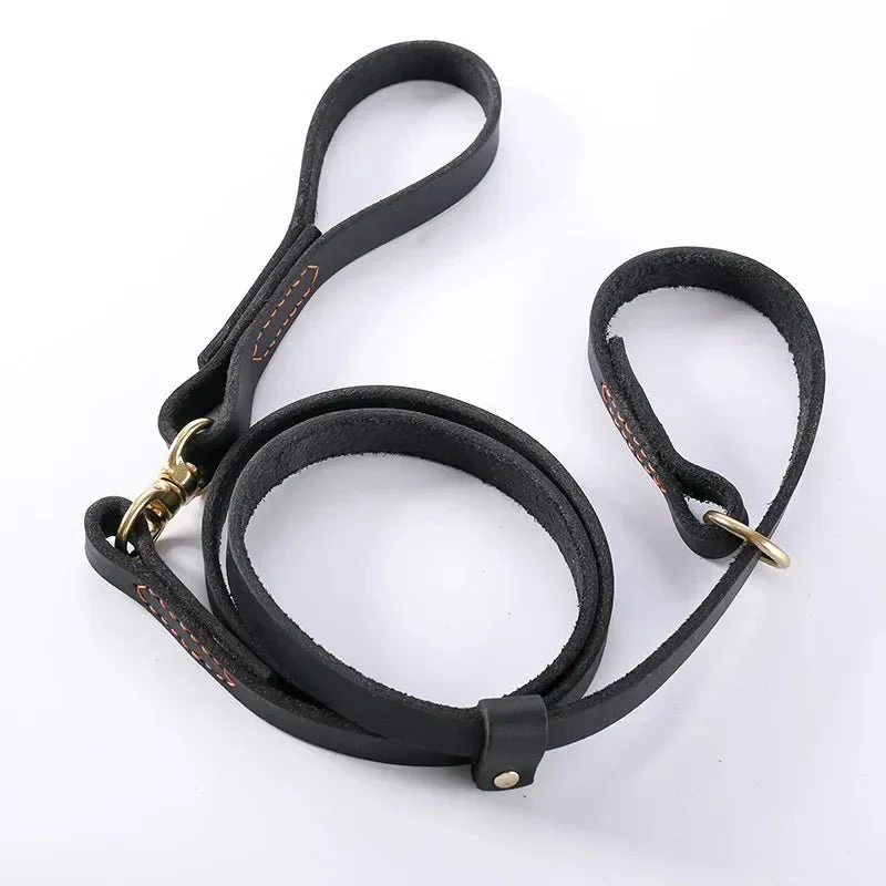 Laisse Cuir Martingale Husky Molosse