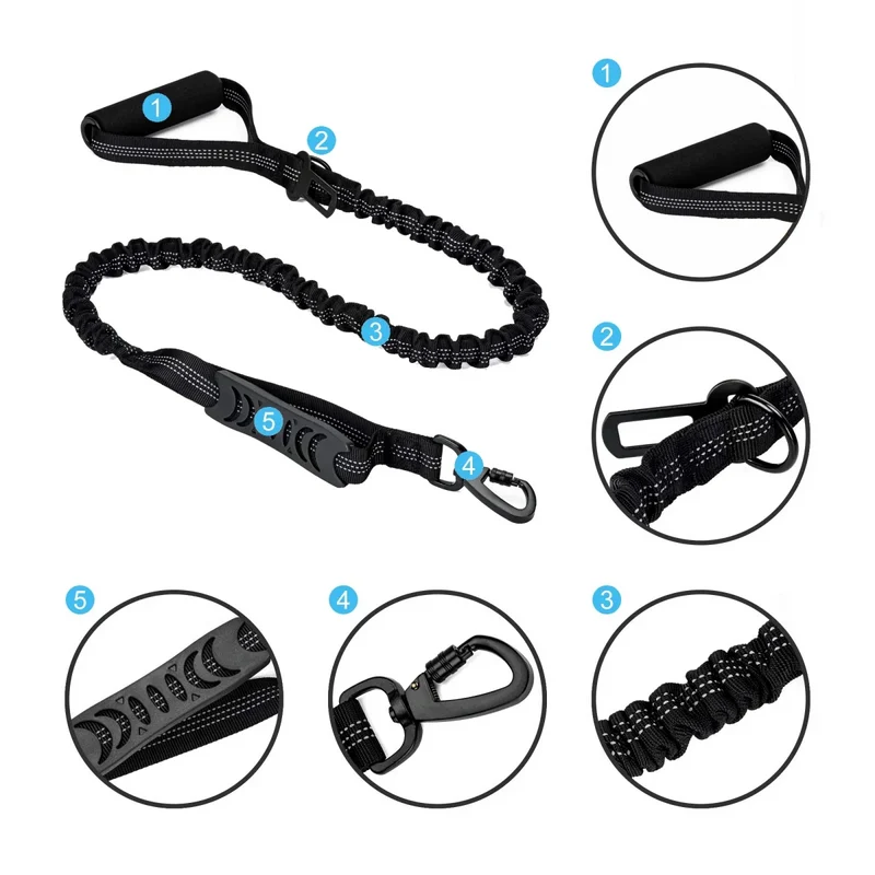 Laisse Rétractable Bungee Gros Chien