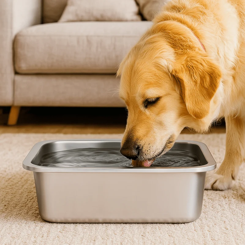 Grande Gamelle Eau Inox Gros Chien Capacité